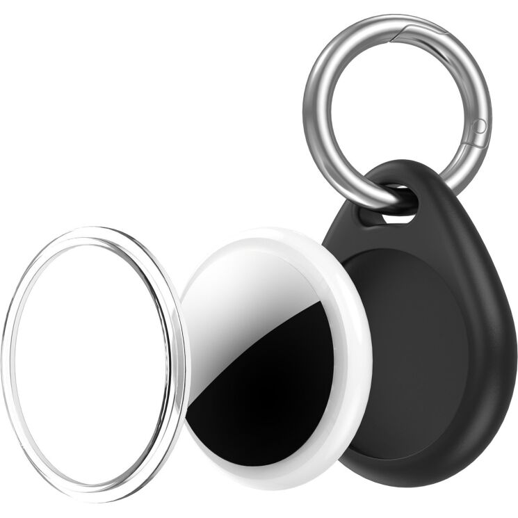 Захисний чохол UniCase Lock Clip для Apple AirTags - Black: фото 2 з 3