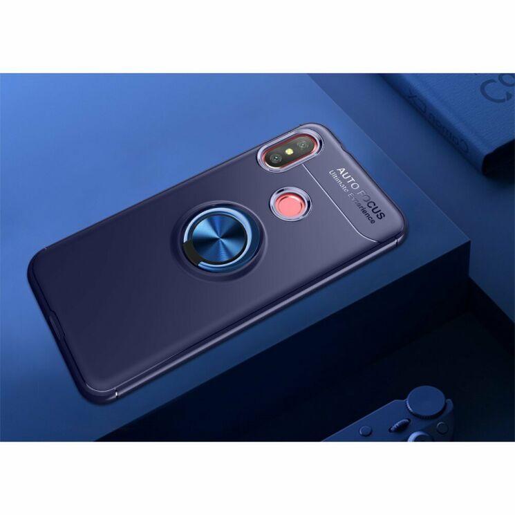 Защитный чехол UniCase Magnetic Ring для Xiaomi Mi Play - Blue: фото 2 из 14