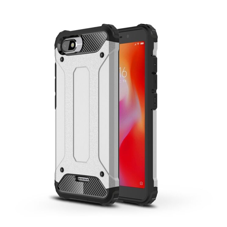 Захисний чохол UniCase Rugged Guard для Xiaomi Redmi 6A - Silver: фото 1 з 9