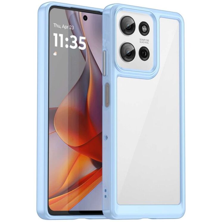 Защитный чехол UniCase Rugged Shield для Motorola Moto G75 - Blue: фото 1 из 12