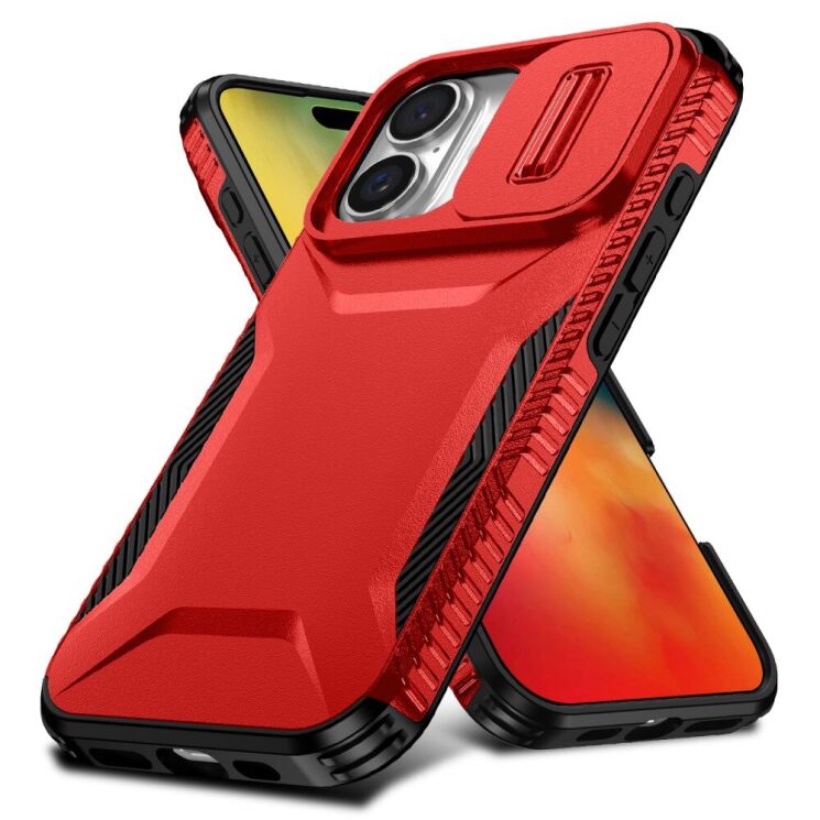 Защитный чехол UniCase Shuttle Guard для Apple iPhone 16 - Red: фото 2 из 7