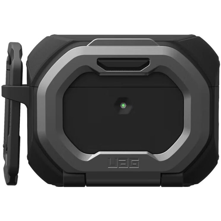 Защитный чехол URBAN ARMOR GEAR Monarch MagStand для AirPods Pro 3 (104131114034) - Black / Silver (390180BS) Защитный чехол URBAN ARMOR GEAR Monarch MagStand для AirPods Pro 3 (104131114034) - Black / Silver: фото 3 из 13