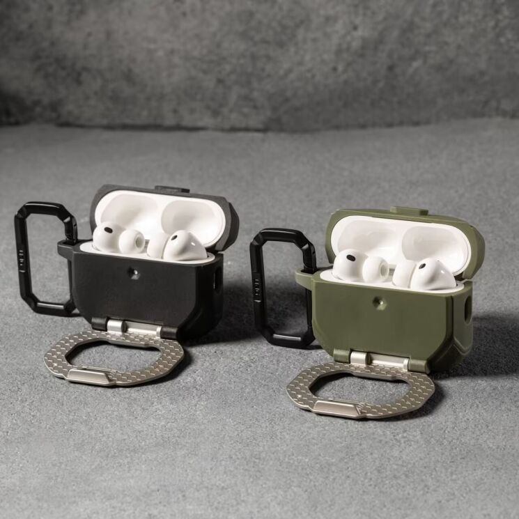 Защитный чехол URBAN ARMOR GEAR Monarch MagStand для AirPods Pro 3 (104131114034) - Black / Silver (390180BS) Защитный чехол URBAN ARMOR GEAR Monarch MagStand для AirPods Pro 3 (104131114034) - Black / Silver: фото 11 из 13