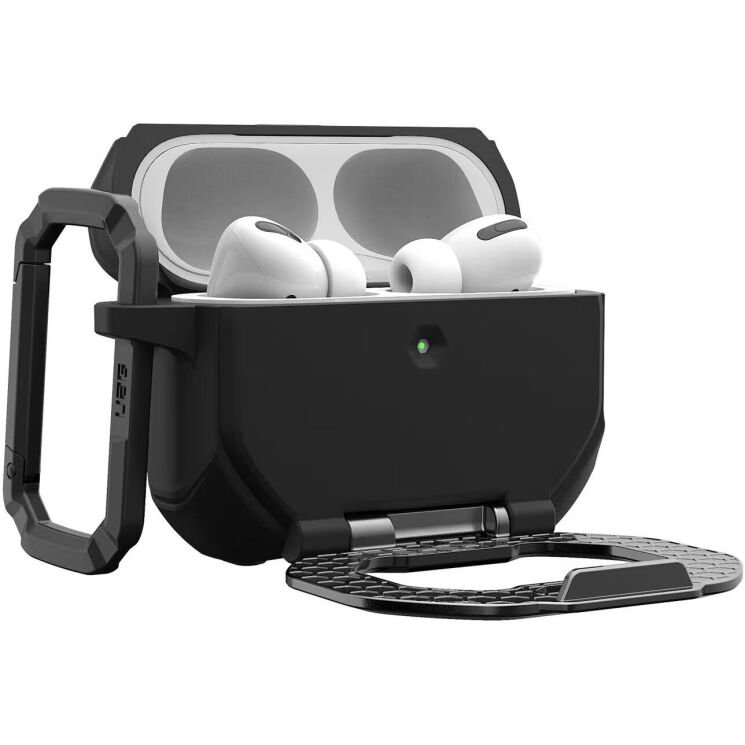 Защитный чехол URBAN ARMOR GEAR Monarch MagStand для AirPods Pro 3 (104131114034) - Black / Silver (390180BS) Защитный чехол URBAN ARMOR GEAR Monarch MagStand для AirPods Pro 3 (104131114034) - Black / Silver: фото 1 из 13