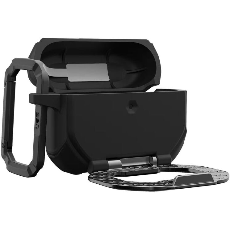 Защитный чехол URBAN ARMOR GEAR Monarch MagStand для AirPods Pro 3 (104131114034) - Black / Silver (390180BS) Защитный чехол URBAN ARMOR GEAR Monarch MagStand для AirPods Pro 3 (104131114034) - Black / Silver: фото 4 из 13
