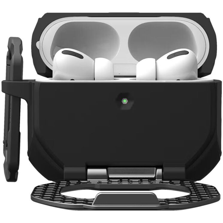 Защитный чехол URBAN ARMOR GEAR Monarch MagStand для AirPods Pro 3 (104131114034) - Black / Silver (390180BS) Защитный чехол URBAN ARMOR GEAR Monarch MagStand для AirPods Pro 3 (104131114034) - Black / Silver: фото 2 из 13