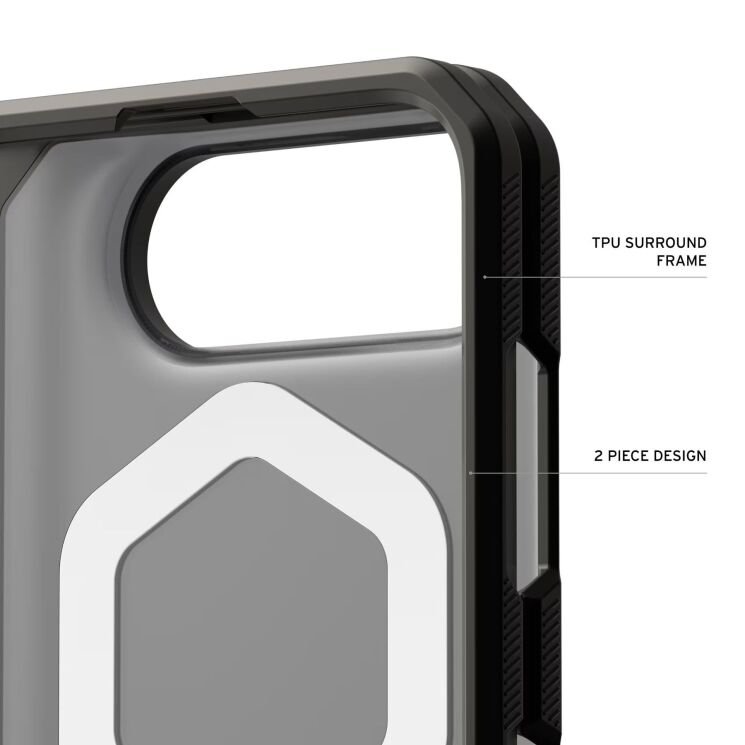 Защитный чехол URBAN ARMOR GEAR Mouve для iPhone Duo (114566113131) - Ash: фото 11 из 11