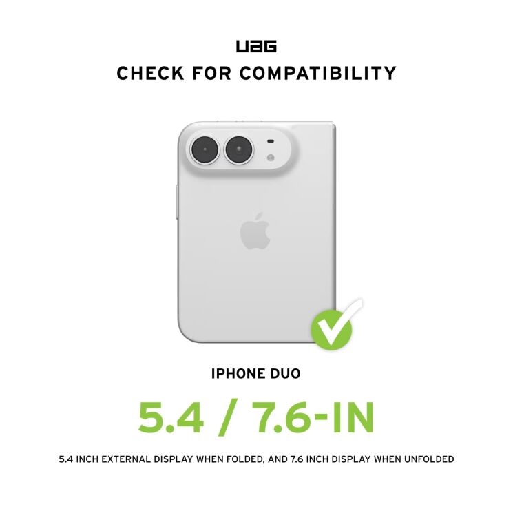 Защитный чехол URBAN ARMOR GEAR Mouve для iPhone Duo (114566113131) - Ash: фото 6 из 11