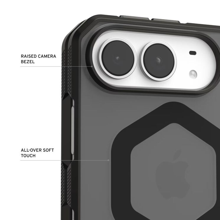 Защитный чехол URBAN ARMOR GEAR Mouve для iPhone Duo (114566113131) - Ash: фото 8 из 11