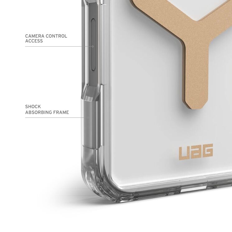 Защитный чехол URBAN ARMOR GEAR (UAG) Plyo MagSafe для Apple iPhone 16 Pro Max - Ice Silver: фото 9 из 12