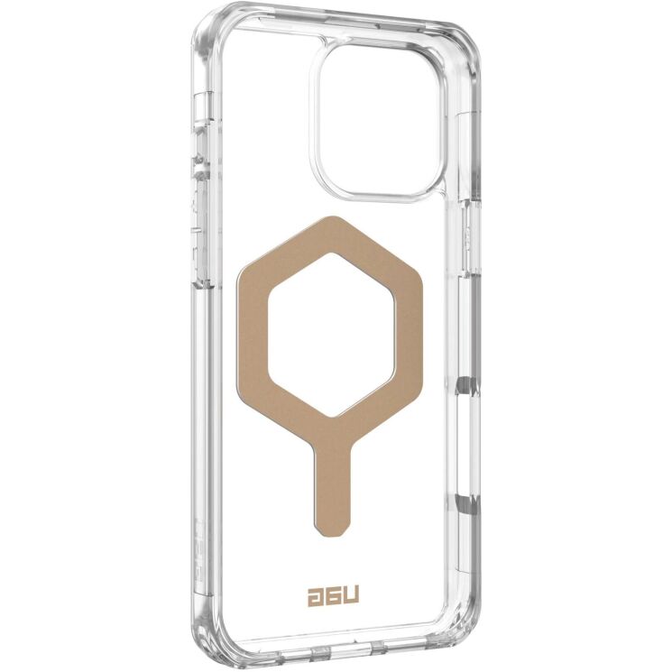 Защитный чехол URBAN ARMOR GEAR (UAG) Plyo MagSafe для Apple iPhone 16 Pro Max - Ice / Gold: фото 3 из 10