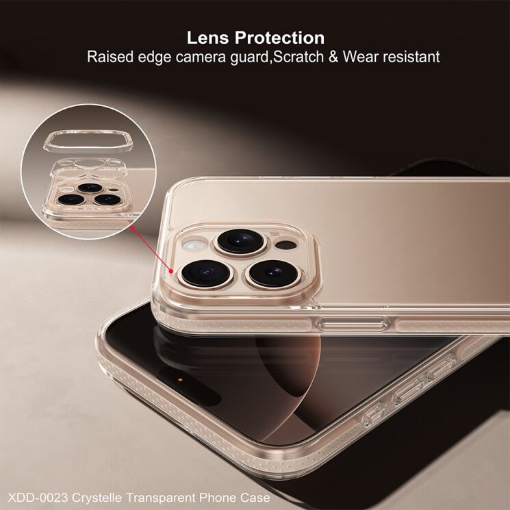 Защитный чехол XUNDD Protective Case для Apple iPhone 16 Pro Max - Transparent: фото 5 из 8