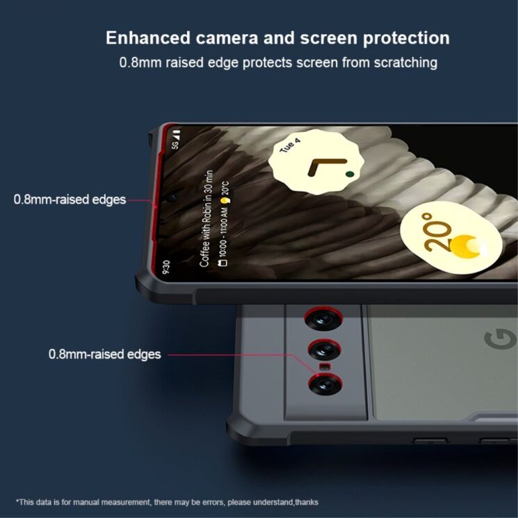 Защитный чехол XUNDD Rugged Case для Google Pixel 7 Pro - Black: фото 10 из 14