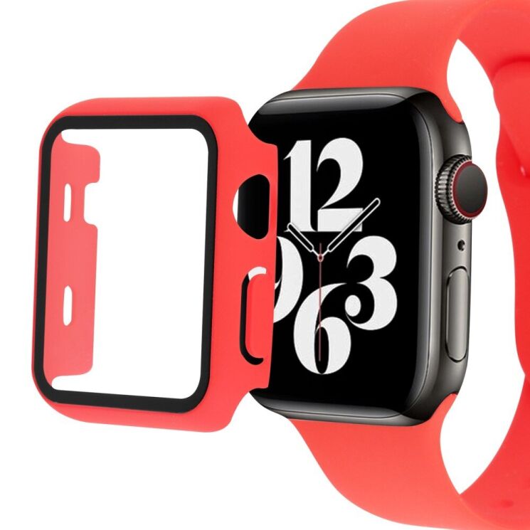 Захисний комплект Deexe Protective Kit для Apple Watch 41 mm (7 / 8 / 9 Series) - Red: фото 3 з 8