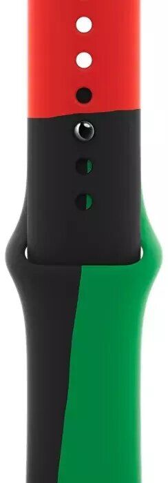 Оригінальний ремінець Sport Band для Apple Watch 42 (Series 10/11) / 41 / 40 / SE 40 / 38 (MJ4V3) - Black Unity: фото 3 з 3