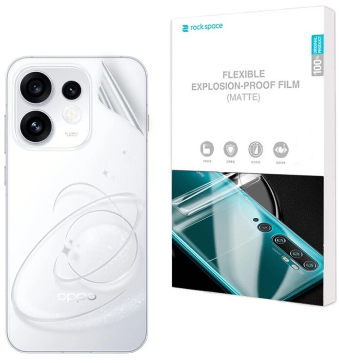Антиблікова плівка на задню панель RockSpace Explosion-Proof Matte для OPPO Reno 16 (413241) Антиблікова плівка на задню панель RockSpace Explosion-Proof Matte для OPPO Reno 16: фото 1 з 9