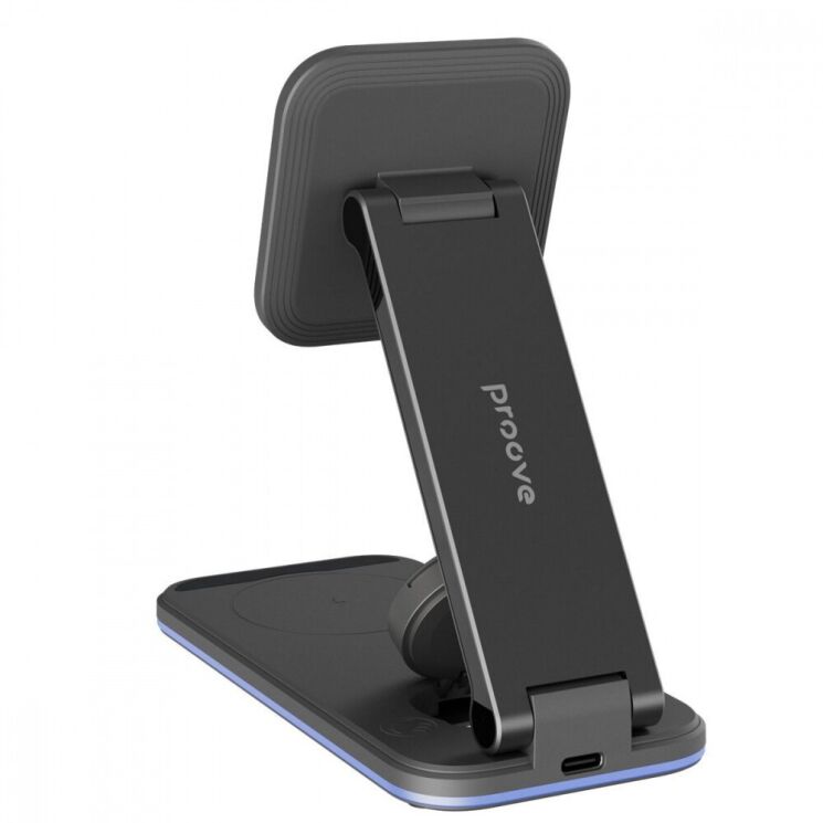 Беспроводное зарядное устройство Proove Energy Fold 3 in 1 - Black: фото 3 из 7