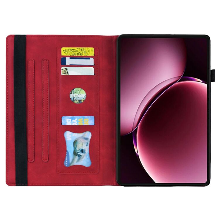 Чохол Deexe Business Style для Xiaomi Pad 9 Pro Max - Red: фото 2 з 8