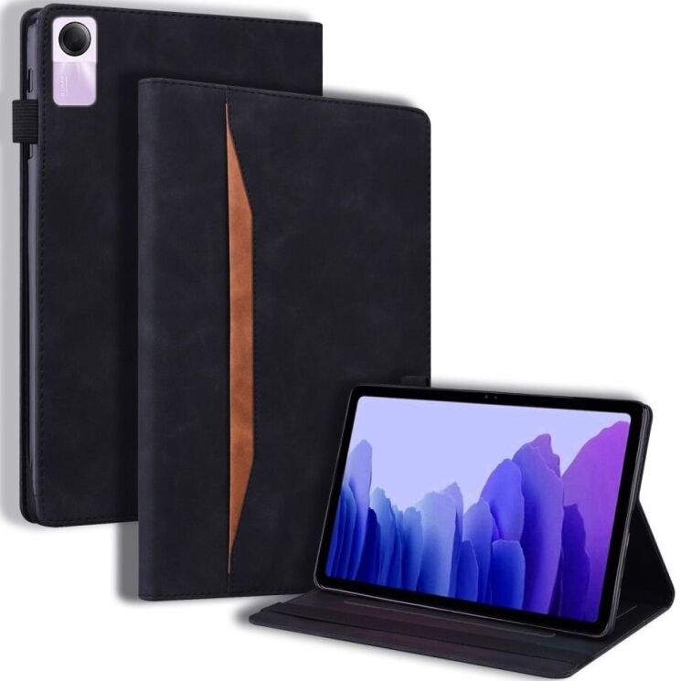Чохол Deexe Business Style для Xiaomi Redmi Pad SE - Black: фото 1 з 8