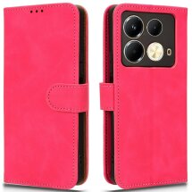 Чехол Deexe Classic Wallet для Infinix Note 40 - Rose: фото 1 из 6