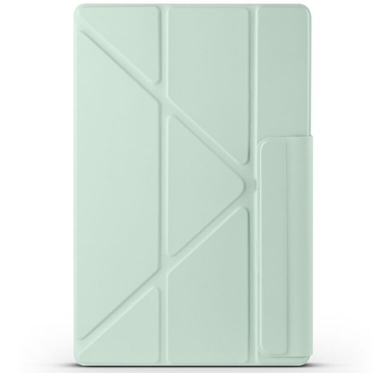 Чeхол Deexe Origami Series для Samsung Galaxy Tab S9 / S9 FE / S10 FE (X710/716/510/516/520/526) - Light Green: фото 7 из 12