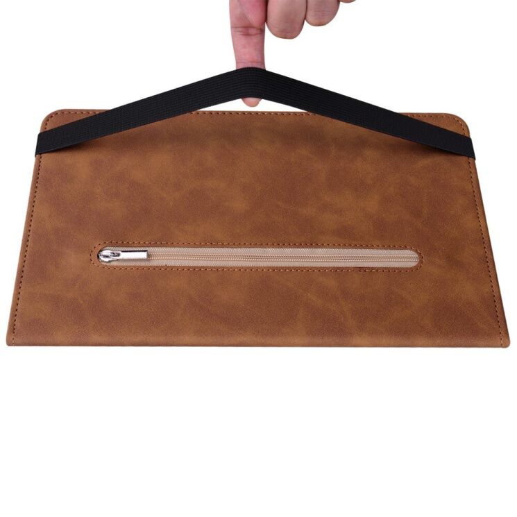 Чехол Deexe Pocket Cover для Samsung Galaxy Tab A9 Plus (X210/216) - Brown: фото 6 из 9