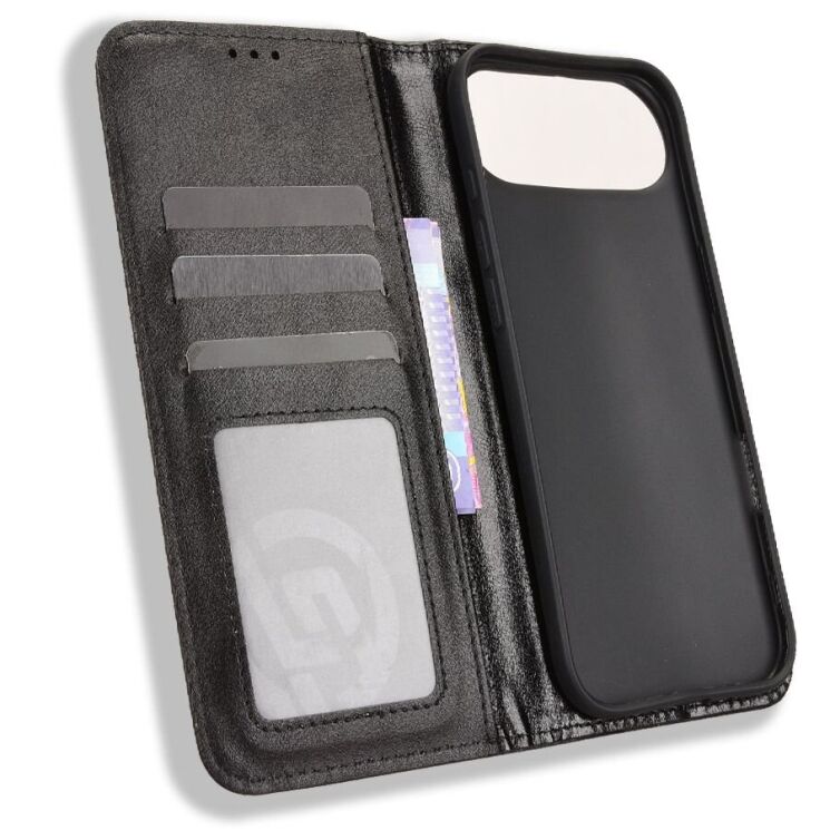 Чехол-книжка Deexe Retro Style для iPhone Air - Black: фото 5 из 19