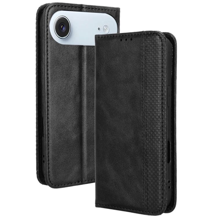 Чехол-книжка Deexe Retro Style для iPhone Air - Black: фото 1 из 19