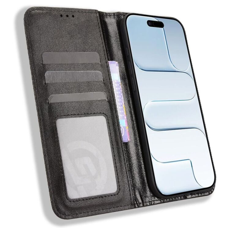 Чехол-книжка Deexe Retro Style для iPhone Air - Black: фото 6 из 19