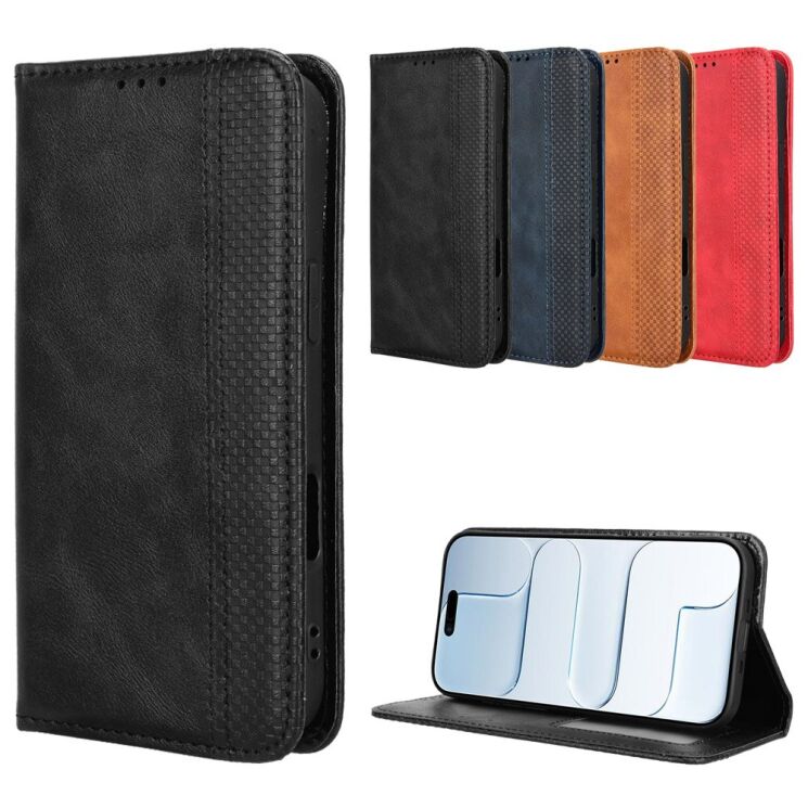 Чехол-книжка Deexe Retro Style для iPhone Air - Red: фото 9 из 19