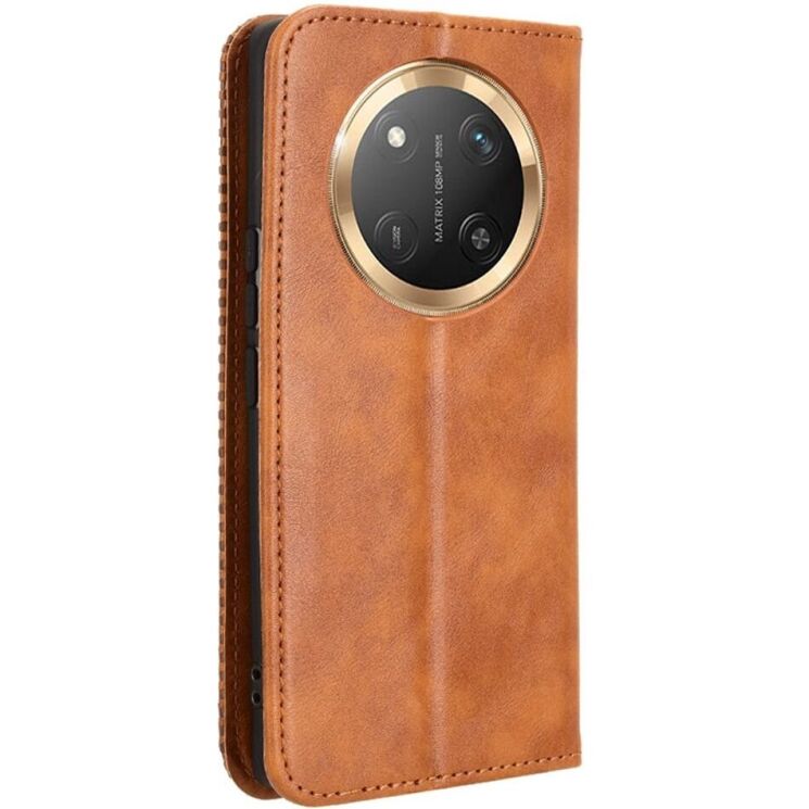 Чехол Deexe Retro Style для Honor Magic 7 Lite - Brown: фото 6 из 7
