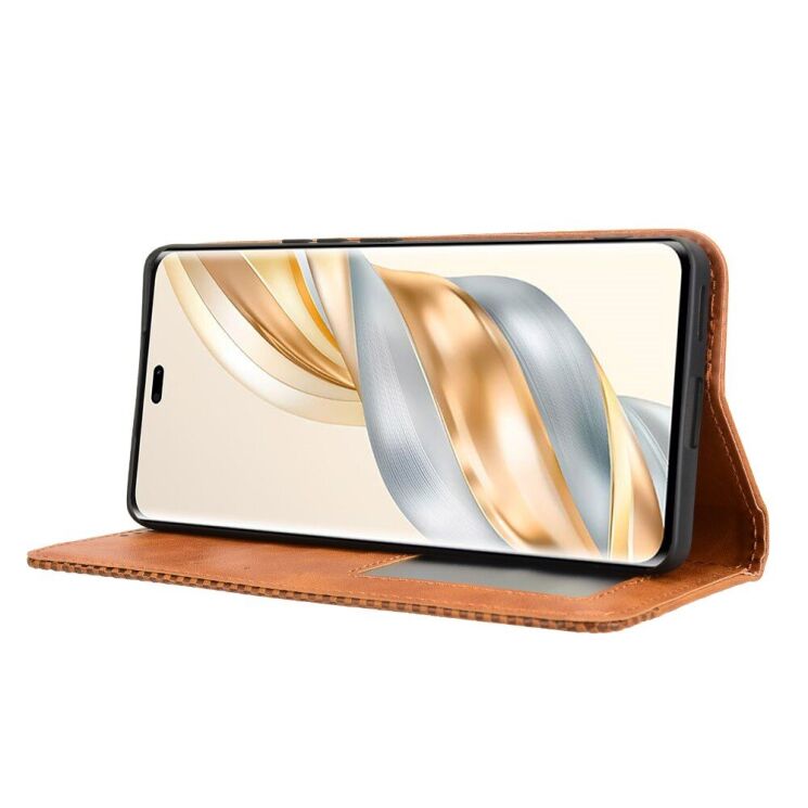 Чехол Deexe Retro Style для Honor Magic 7 Lite - Brown: фото 3 из 7