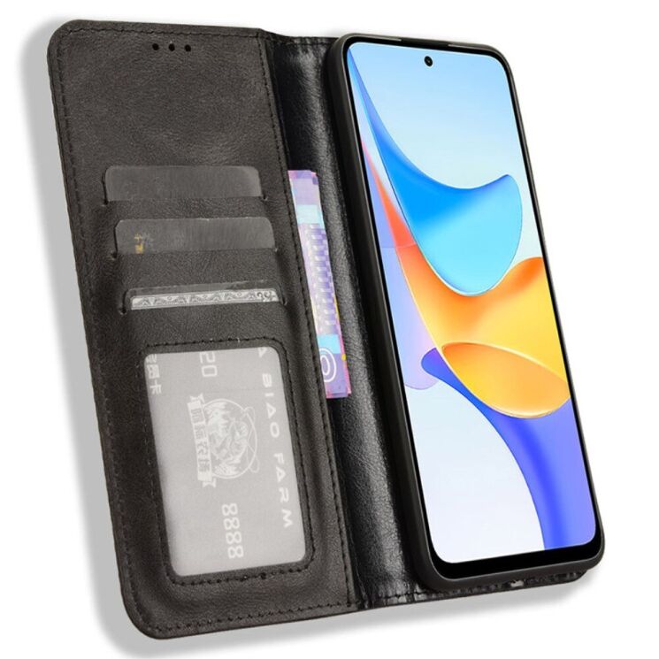 Чохол Deexe Retro Style для Honor X7b - Black: фото 2 з 7