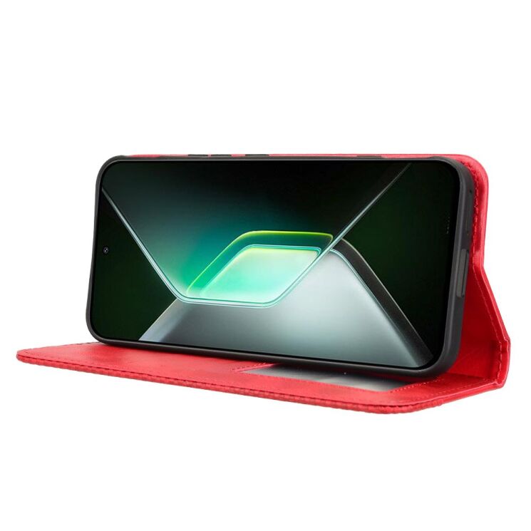 Чехол Deexe Retro Style для Infinix GT 30 Pro - Red: фото 6 из 17