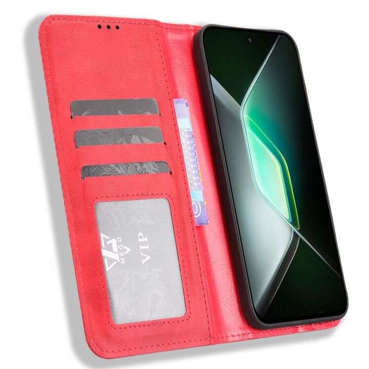 Чехол Deexe Retro Style для Infinix GT 30 Pro - Red: фото 5 из 17