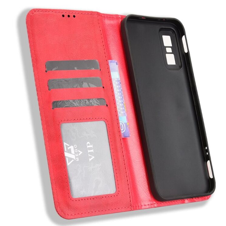 Чехол Deexe Retro Style для Infinix GT 30 Pro - Red: фото 4 из 17