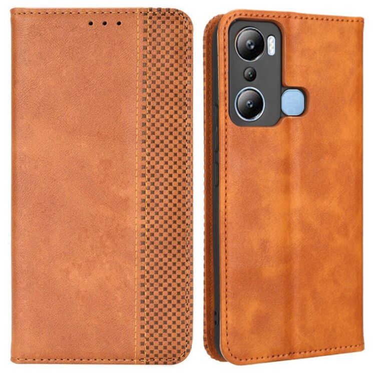 Чохол Deexe Retro Style для Infinix Hot 20i (X665E) - Brown: фото 2 з 9