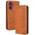 Чохол Deexe Retro Style для Motorola Edge 50 Fusion - Brown: фото 1 з 7