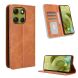 Чохол Deexe Retro Style для Motorola Moto G86 - Brown (383322Z). Фото 2 з 15