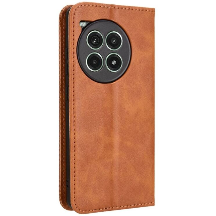 Чехол Deexe Retro Style для OnePlus Ace 3 Pro - Brown: фото 6 из 7