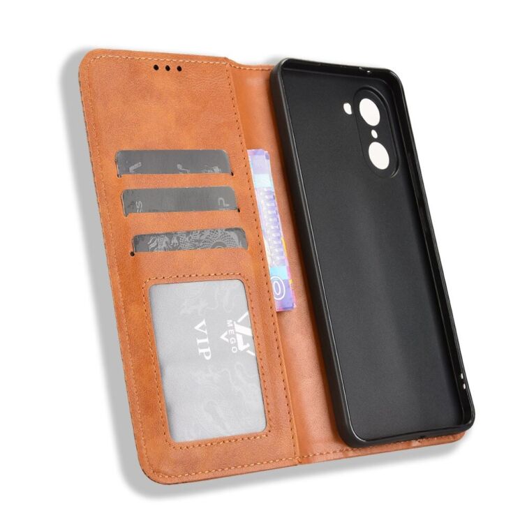Чохол Deexe Retro Style для OnePlus Nord CE 5 / Ace 5 Racing - Brown: фото 5 з 15