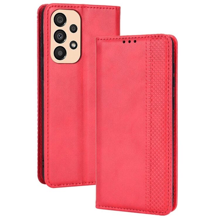 Чехол Deexe Retro Style для Samsung Galaxy A33 (A336) - Red: фото 1 из 11