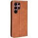 Чохол Deexe Retro Style для Samsung Galaxy S22 Ultra (S908) - Brown (298438Z). Фото 3 з 9