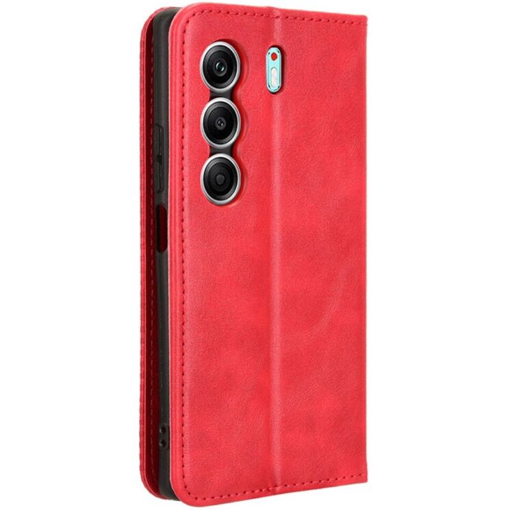 Чехол Deexe Retro Style для TECNO Camon 40 (CM5) - Red: фото 6 из 7