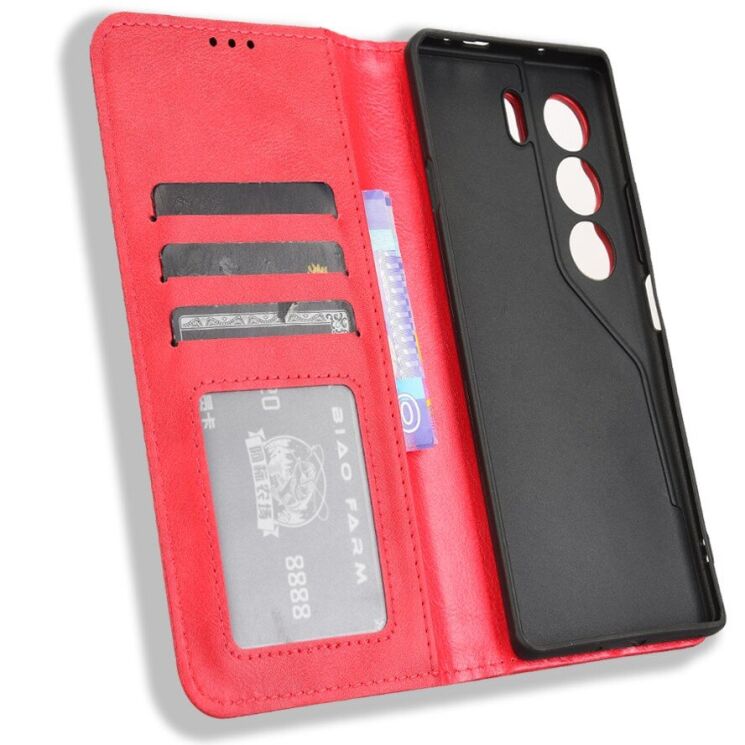 Чехол Deexe Retro Style для TECNO Camon 40 (CM5) - Red: фото 4 из 7