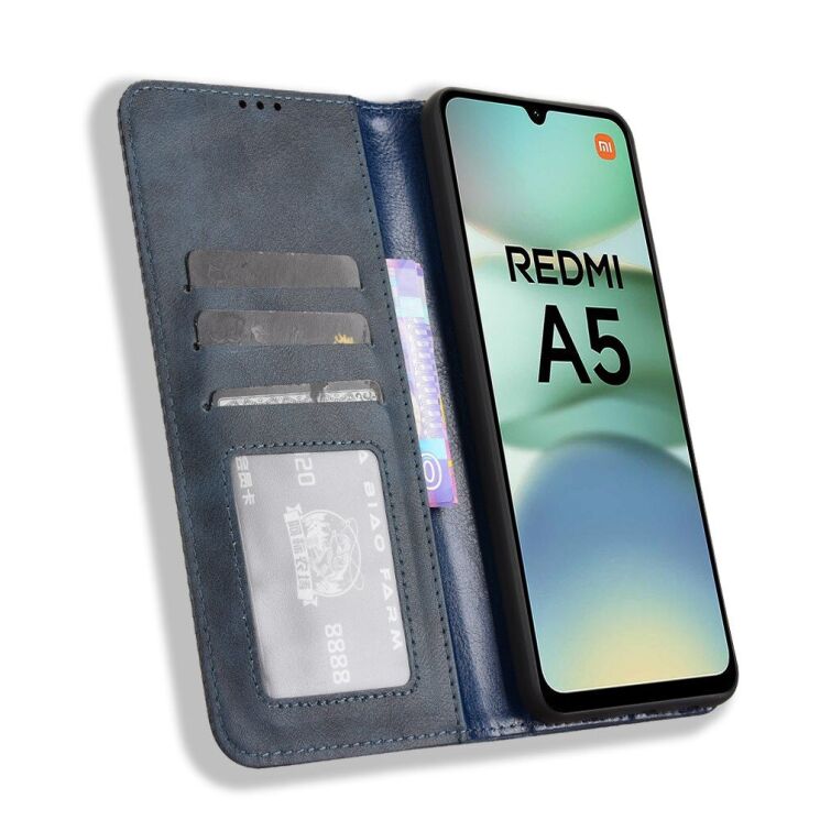 Чехол Deexe Retro Style для Xiaomi Redmi A5 - Blue: фото 2 из 7