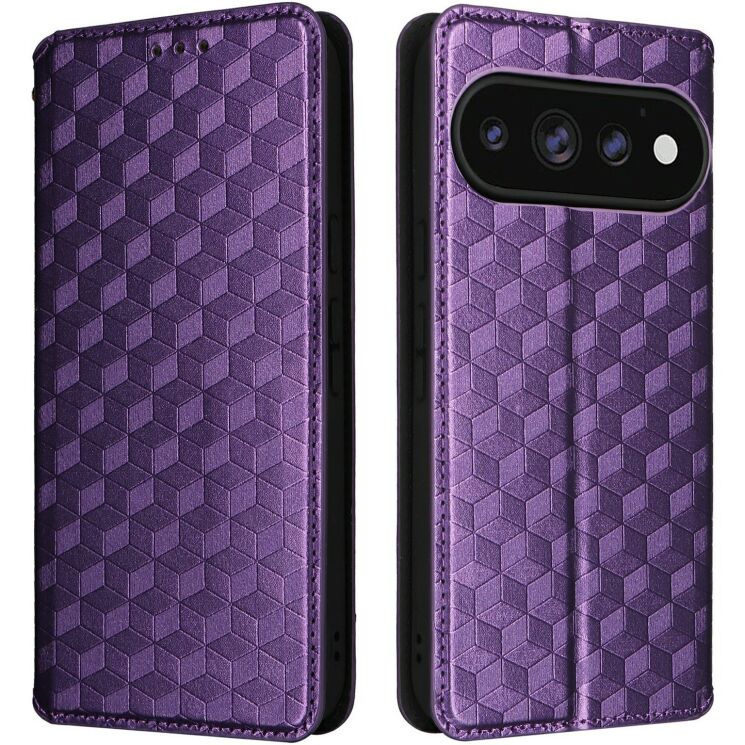 Чехол Deexe Rhombus Book для Google Pixel 11 Pro XL - Purple: фото 1 из 7