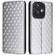 Чехол Deexe Rhombus Book для OPPO A3x / A3 / A40m - Silver (365301S). Фото 1 из 8