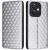 Чехол Deexe Rhombus Book для OPPO A3x / A3 / A40m - Silver: фото 1 из 8