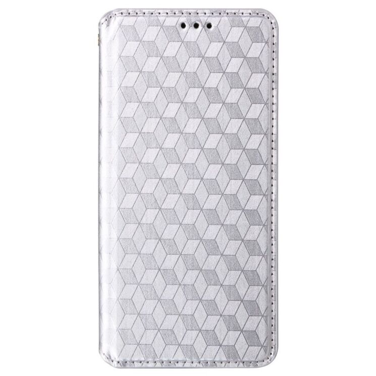 Чехол Deexe Rhombus Book для OPPO A3x / A3 / A40m - Silver: фото 7 из 8